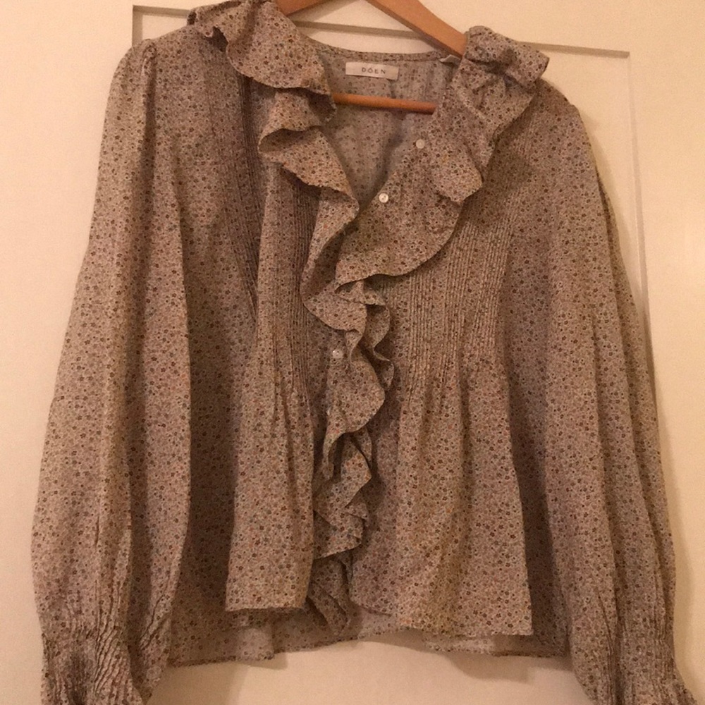 Doen flower blouse L